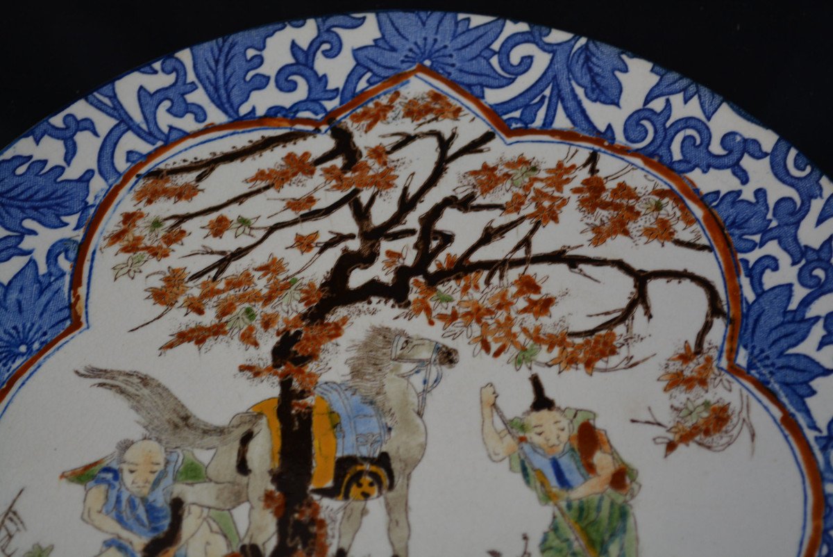Plat En Faience De Gien Decor Chinois - Asiatique - Chine N°2-photo-3