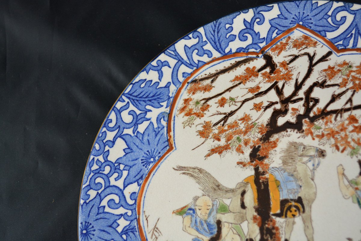 Plat En Faience De Gien Decor Chinois - Asiatique - Chine N°2-photo-2