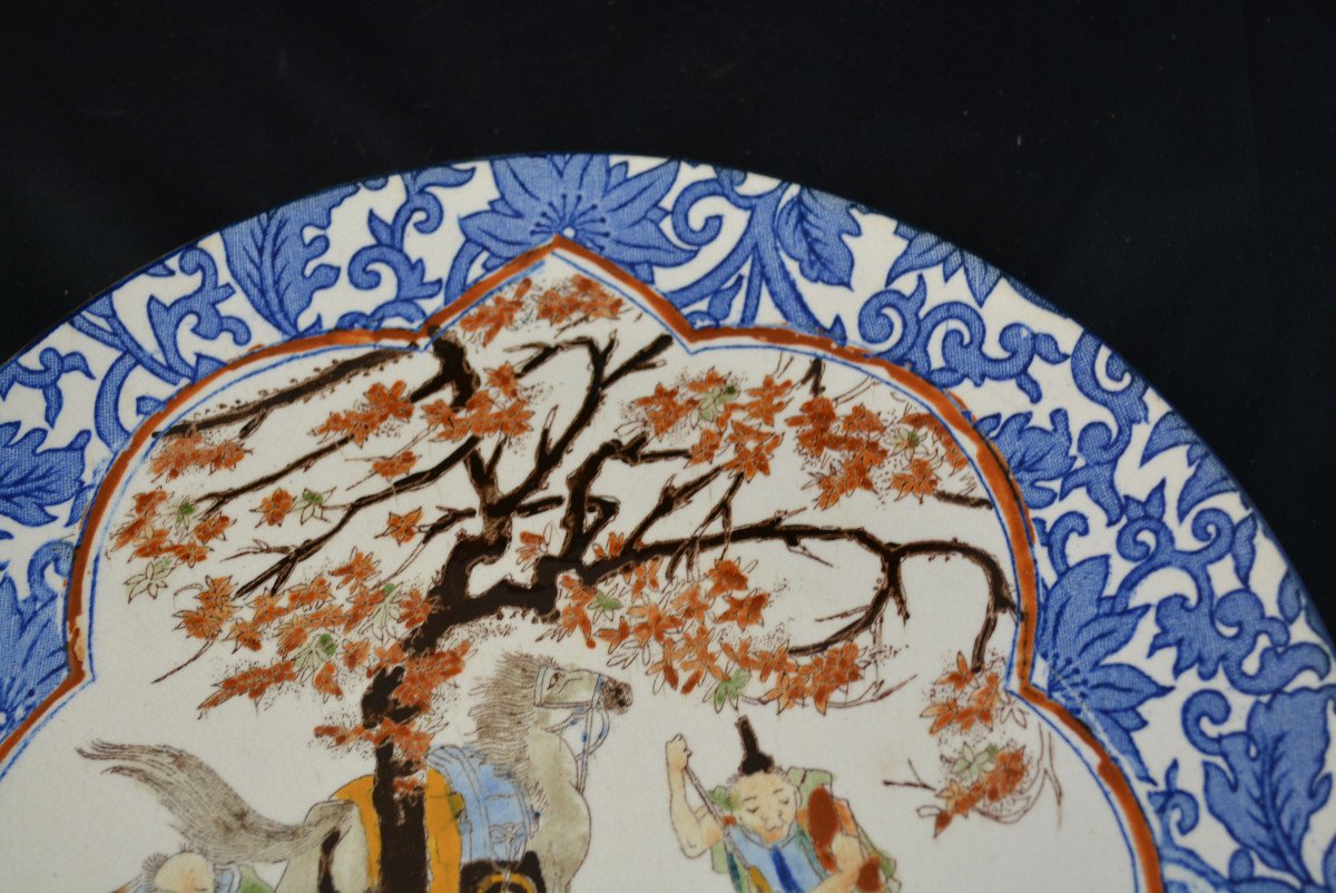 Plat En Faience De Gien Decor Chinois - Asiatique - Chine N°2-photo-3