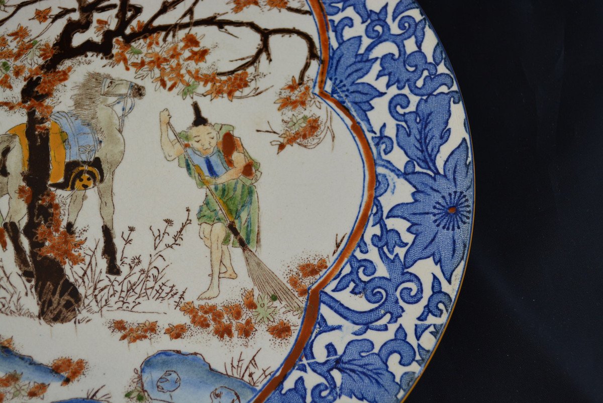 Plat En Faience De Gien Decor Chinois - Asiatique - Chine N°2-photo-4