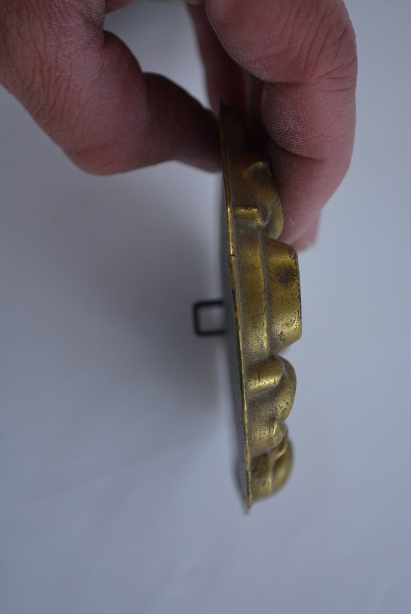 Pair Of Brass Plate Decoration-photo-2