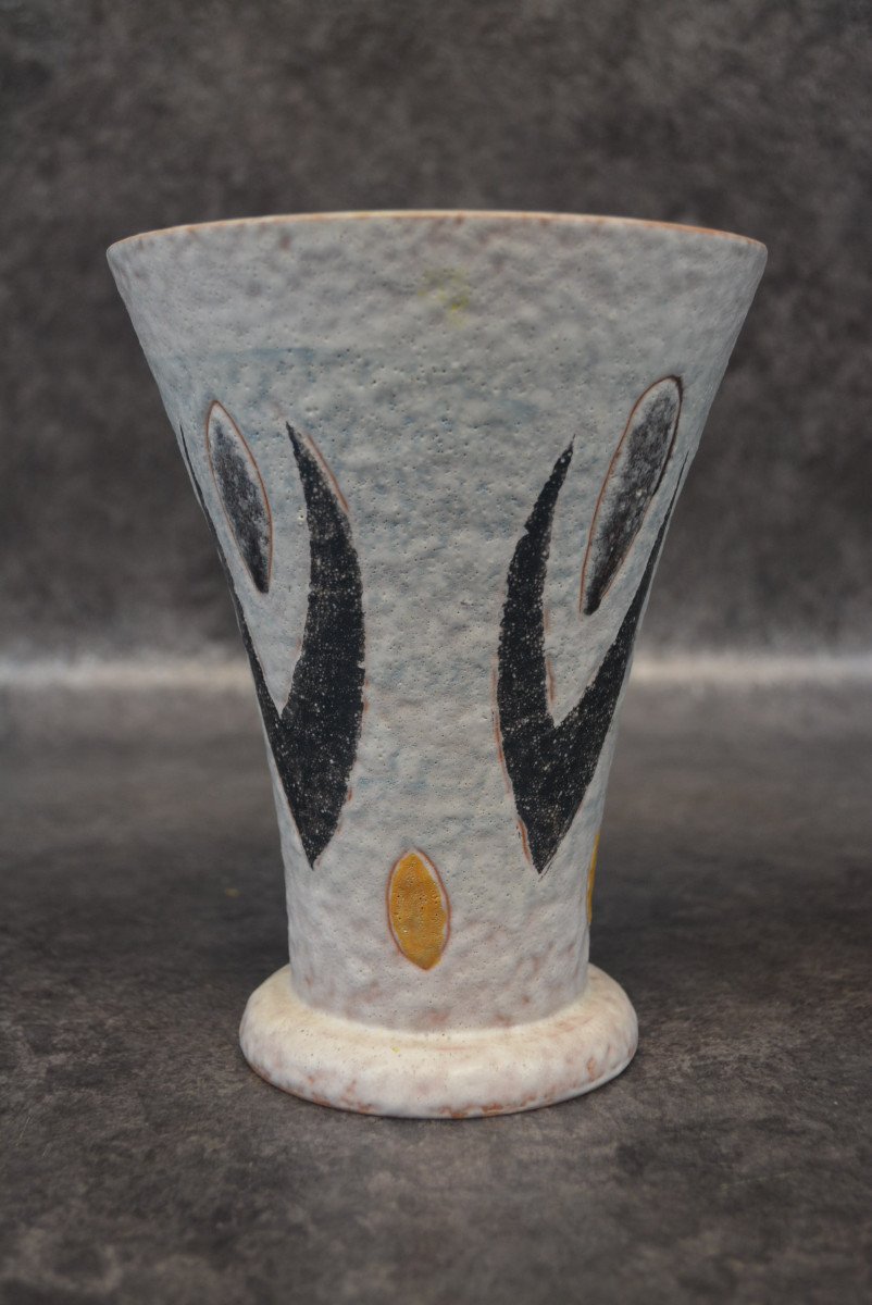 Ceramic Vase By Jacques Sagan In Vallauris-photo-2
