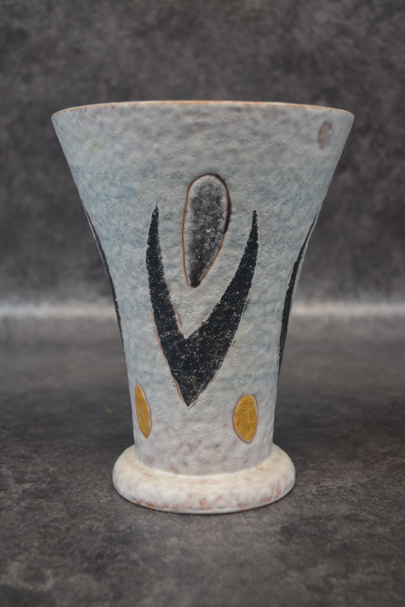 Ceramic Vase By Jacques Sagan In Vallauris-photo-3