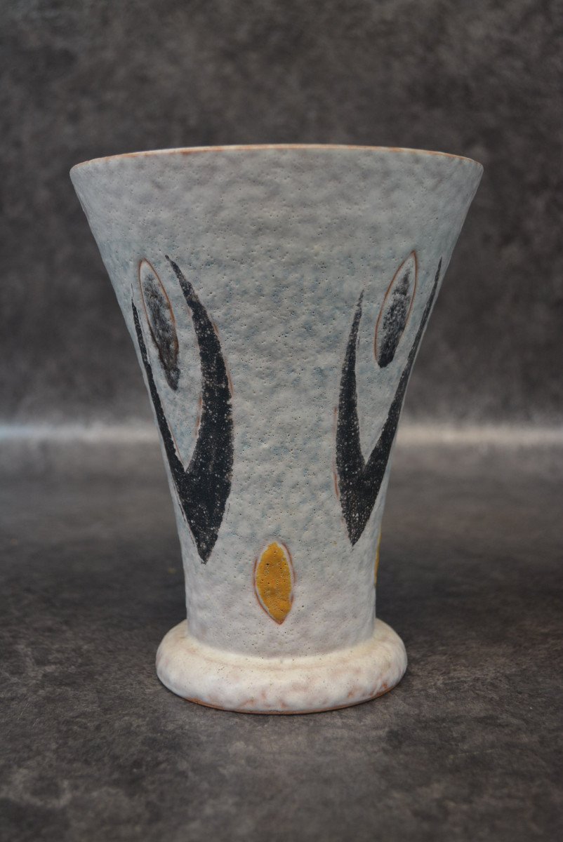 Ceramic Vase By Jacques Sagan In Vallauris-photo-1