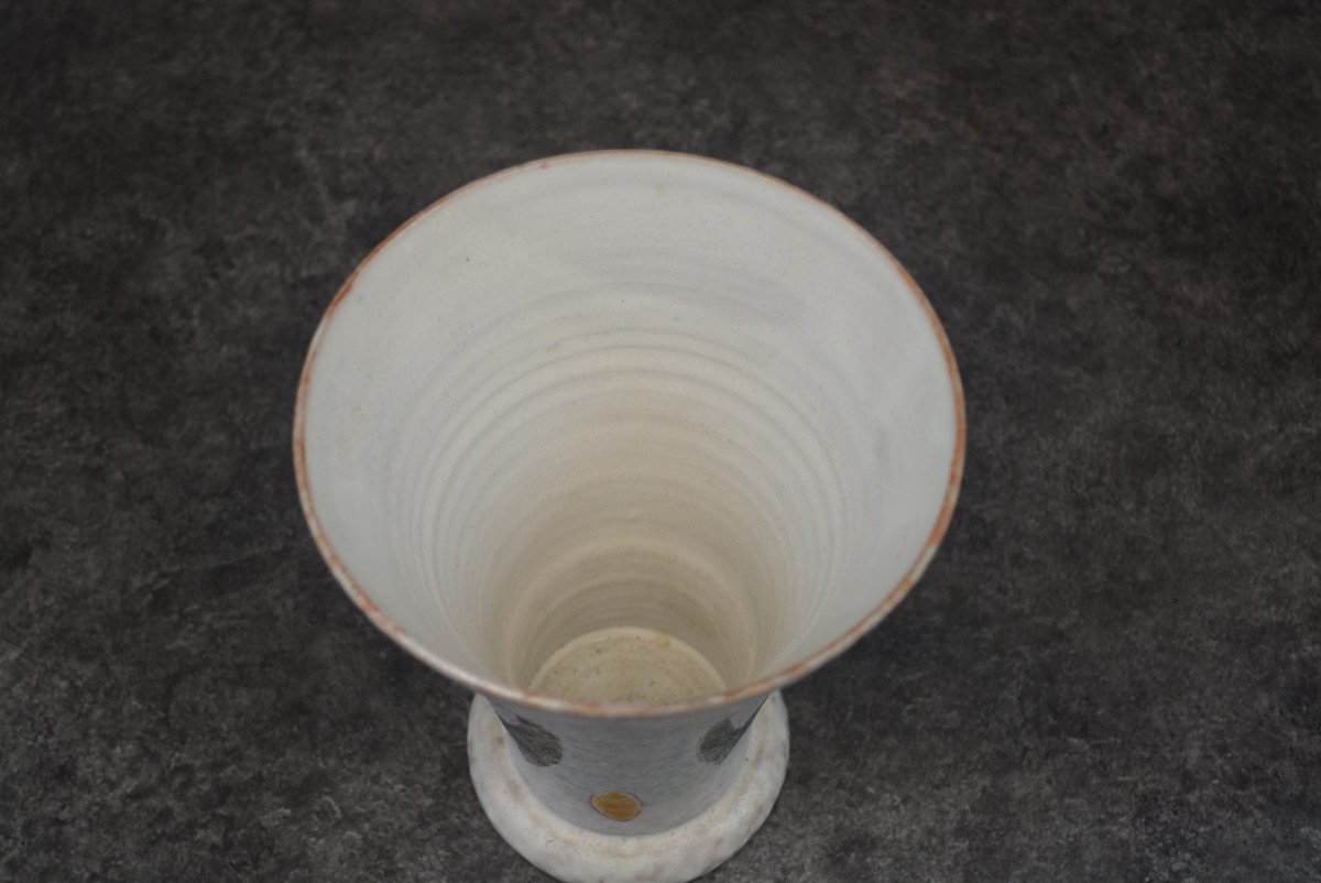 Ceramic Vase By Jacques Sagan In Vallauris-photo-2