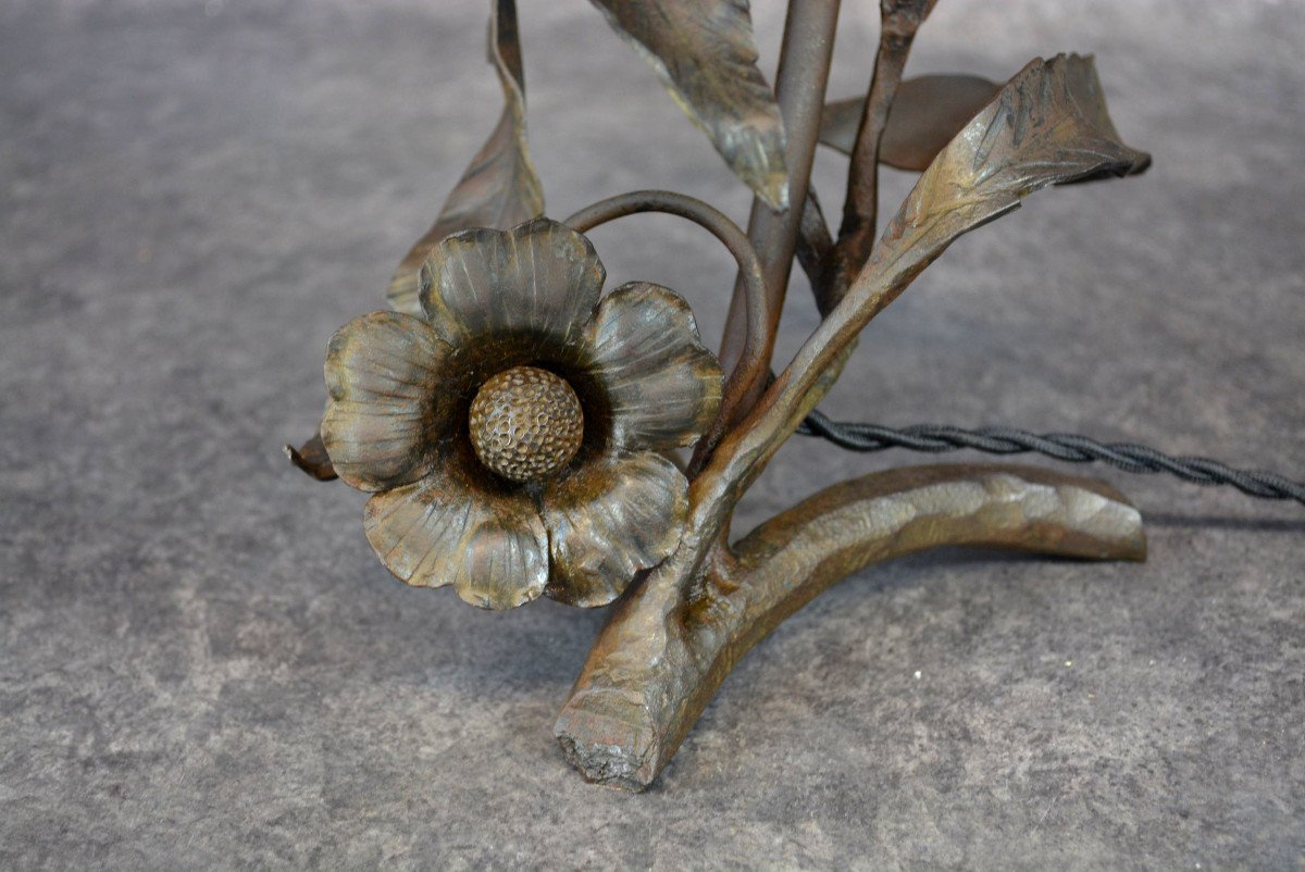 Lampe Gallé Art Nouveau-photo-3
