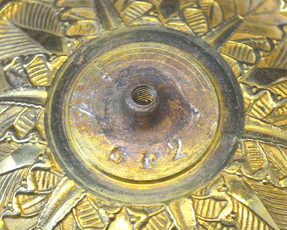 Bougeoir Empire Par Claude Gallé Monté En Lampe-photo-7