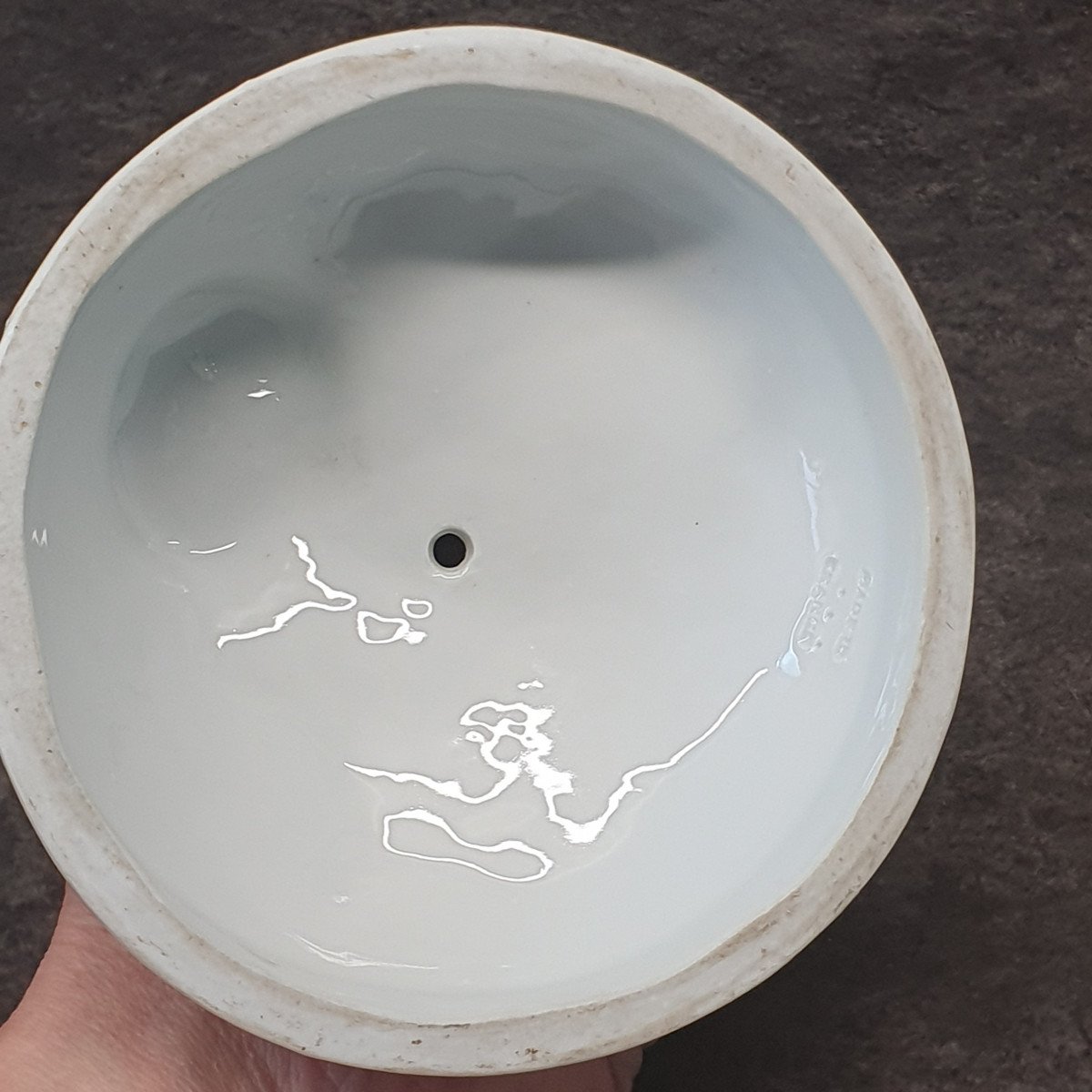 Amour En Porcelaine Signé Leriche-photo-5