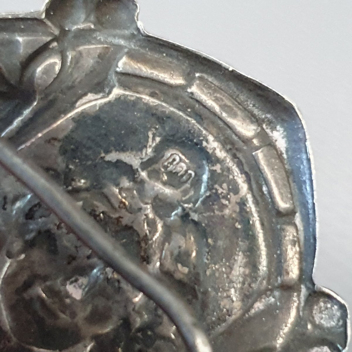 Broche Art Nouveau En Argent 800-photo-4