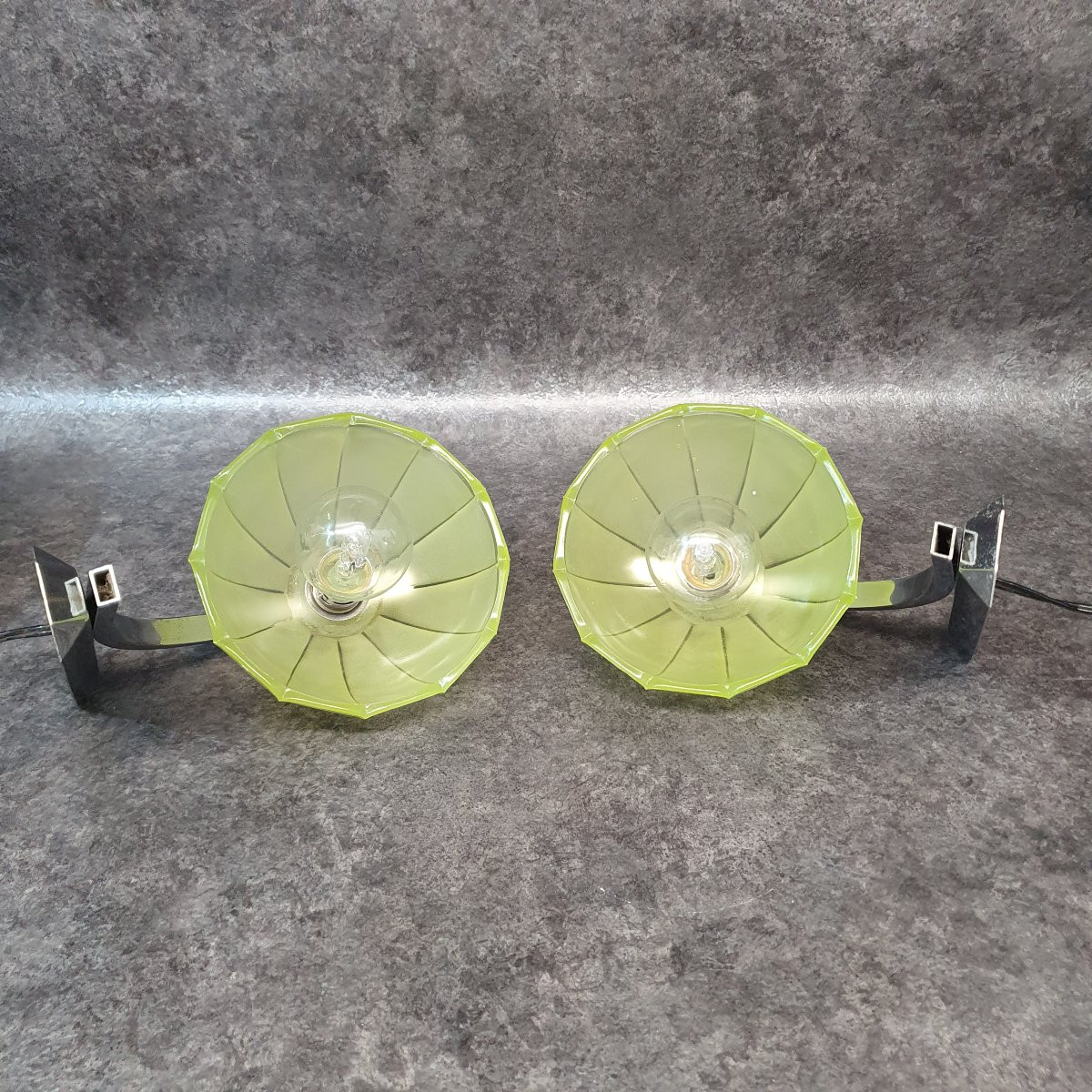 Pair Of Art Deco Wall Lights-photo-4