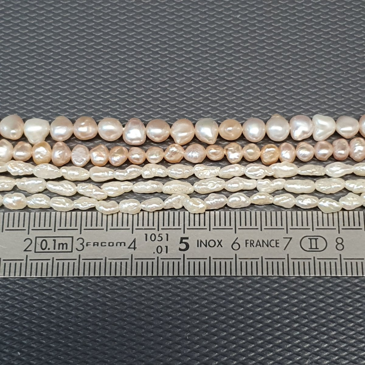 5-strand Freshwater Pearl Necklace With Vermeil Clasp-photo-4