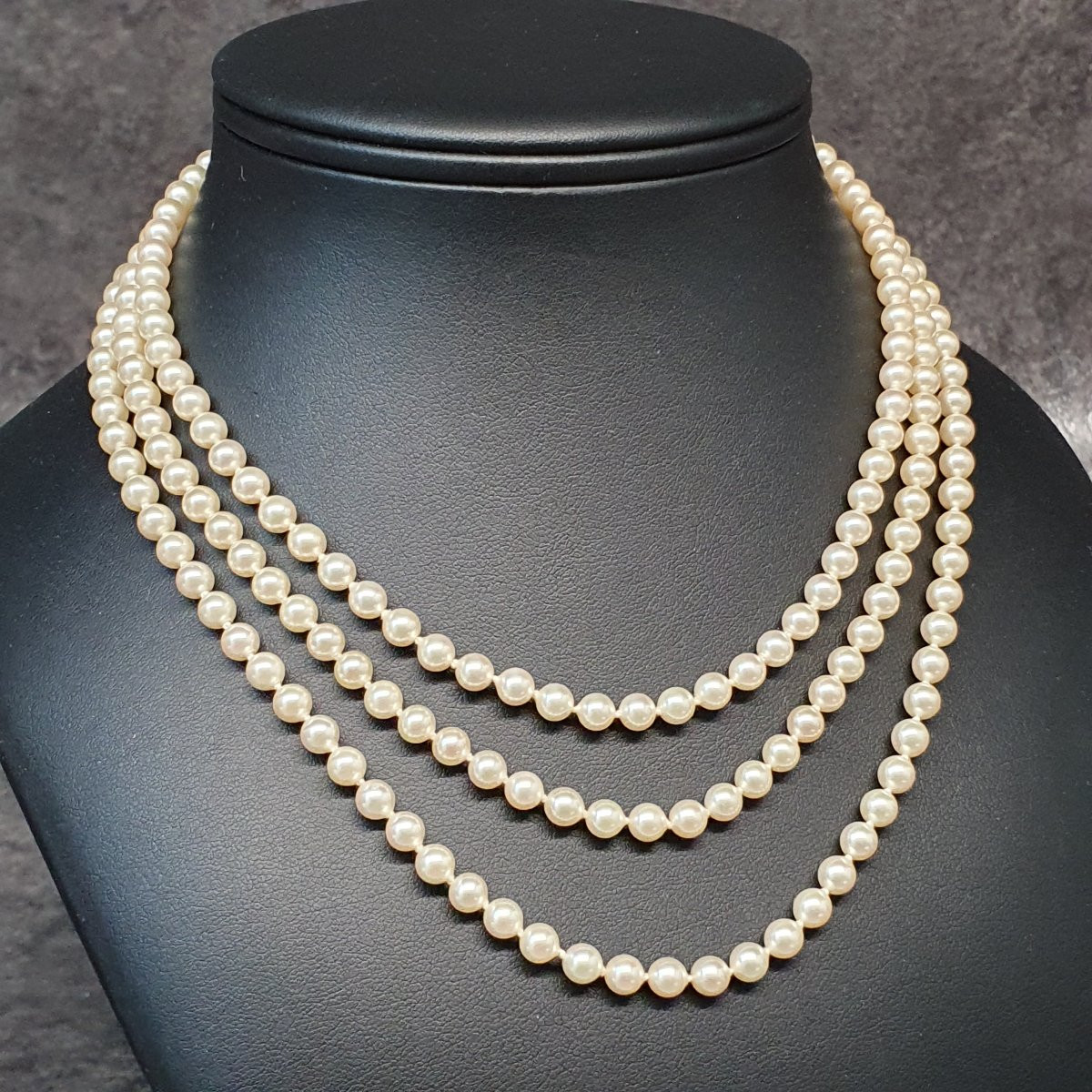 Collier Perle 3 Rangs-photo-2