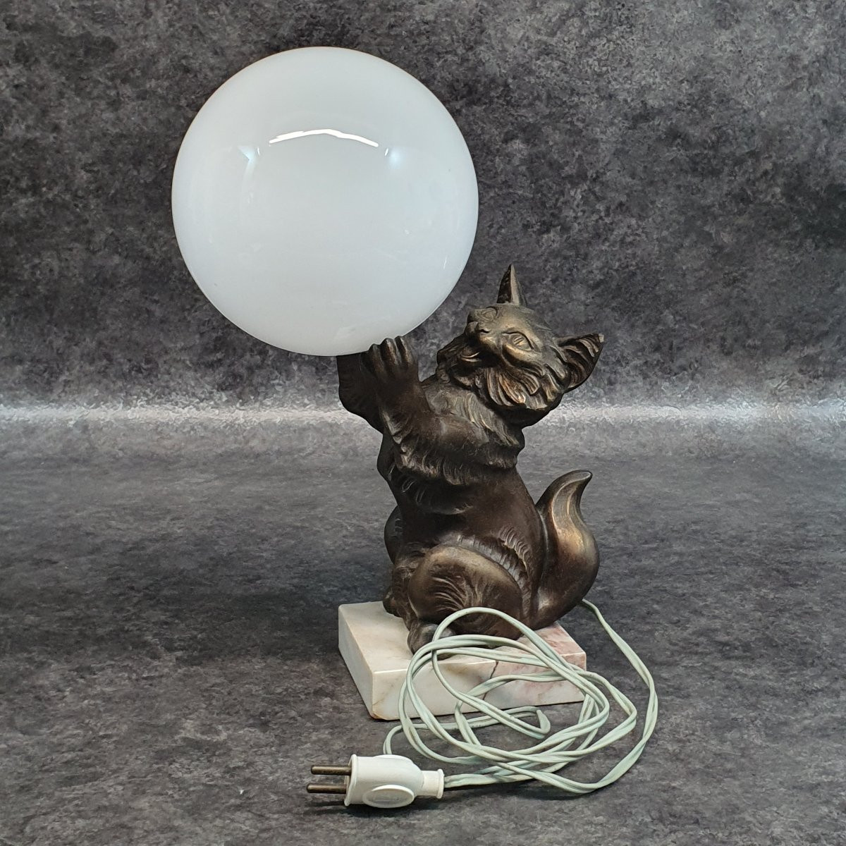Lampe Chat Art Déco-photo-5