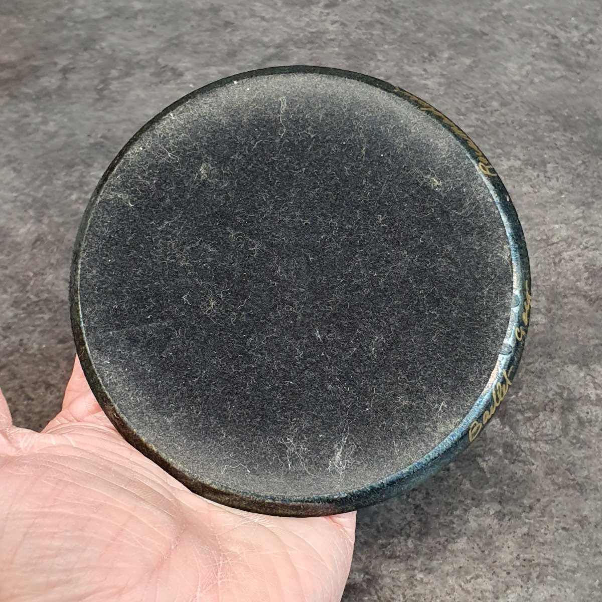Baillet Goy Enameled Copper Bottle Coaster-photo-1