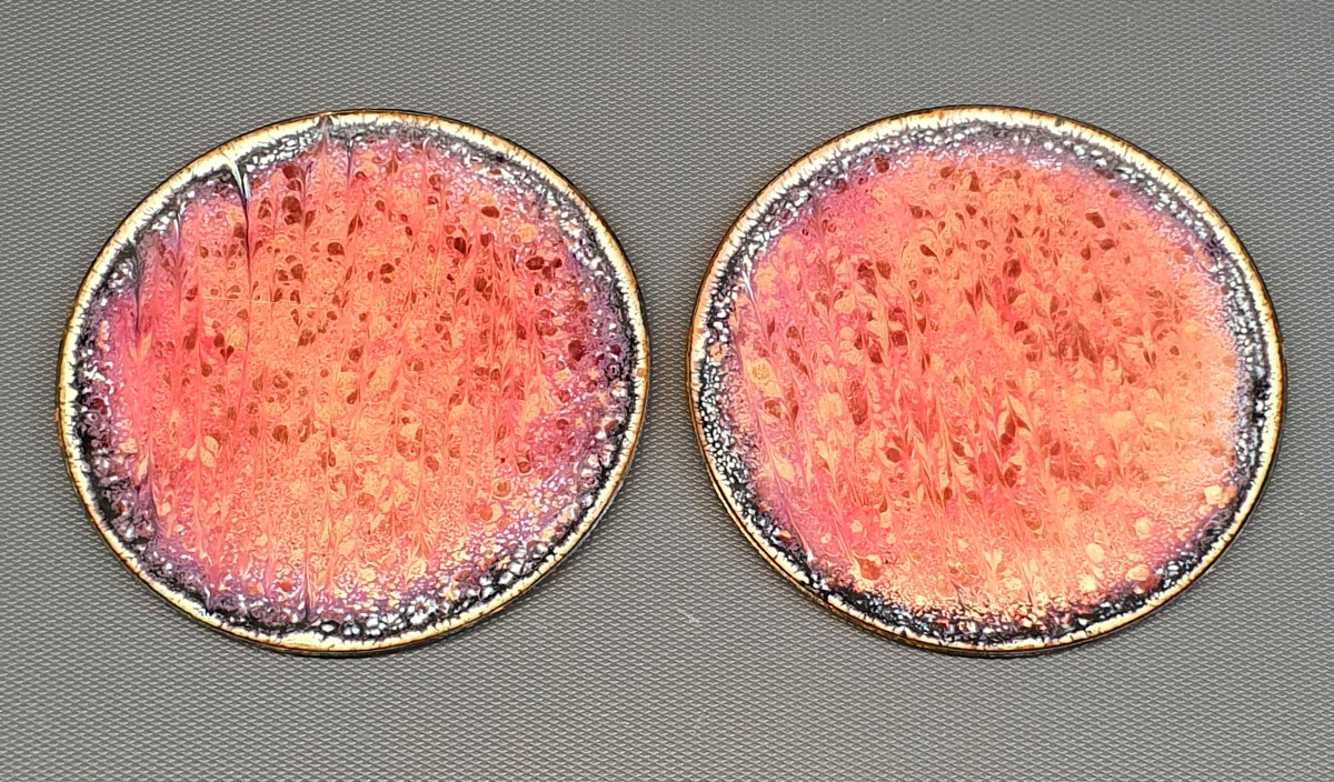 Baillet Goy Enameled Copper Bottle Coaster