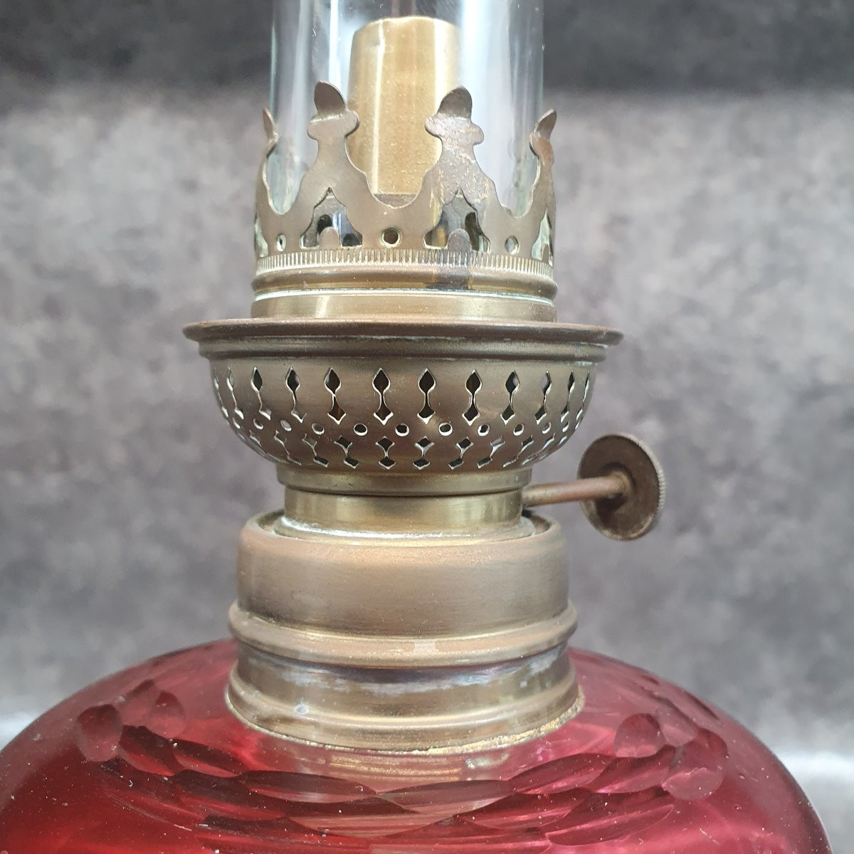Sars Kerosene Lamp Blown Glass Pottery-photo-4