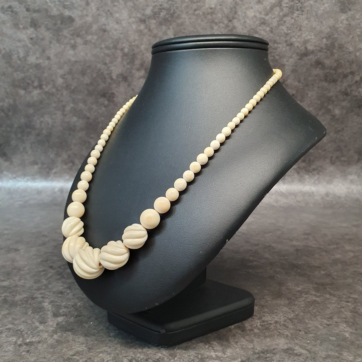 collier ivoire art nouveau-photo-2