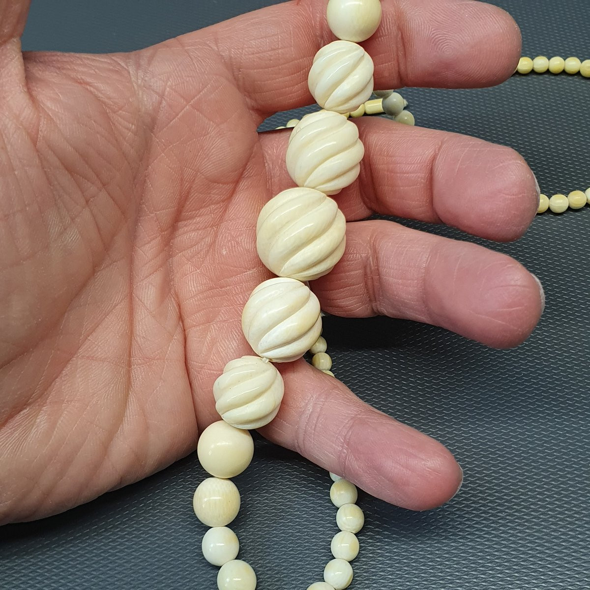 collier ivoire art nouveau-photo-6