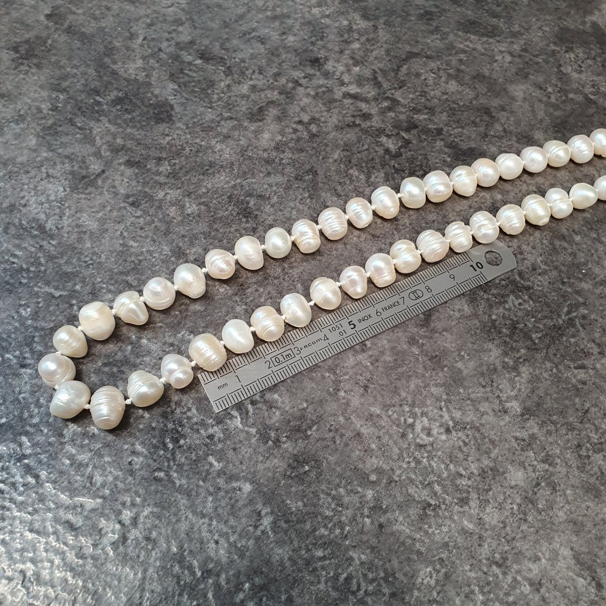Collier sautoir en perle -photo-2