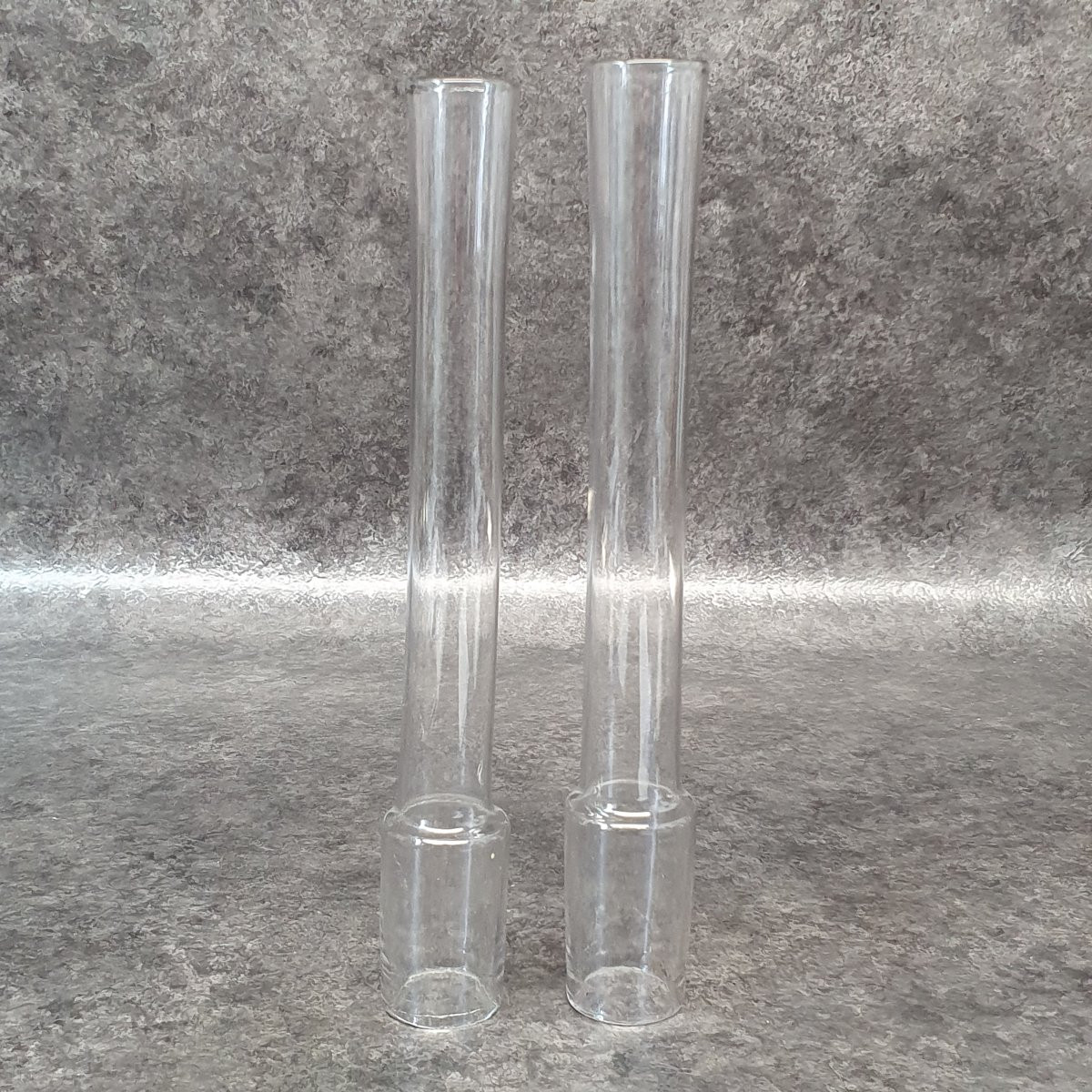 Set Of 2 19th Century Oil Lamp Glasses-photo-2