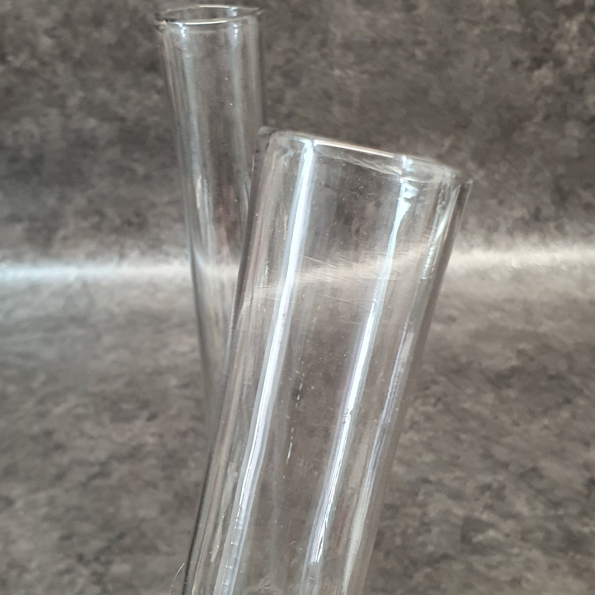 Set Of 2 19th Century Oil Lamp Glasses-photo-2