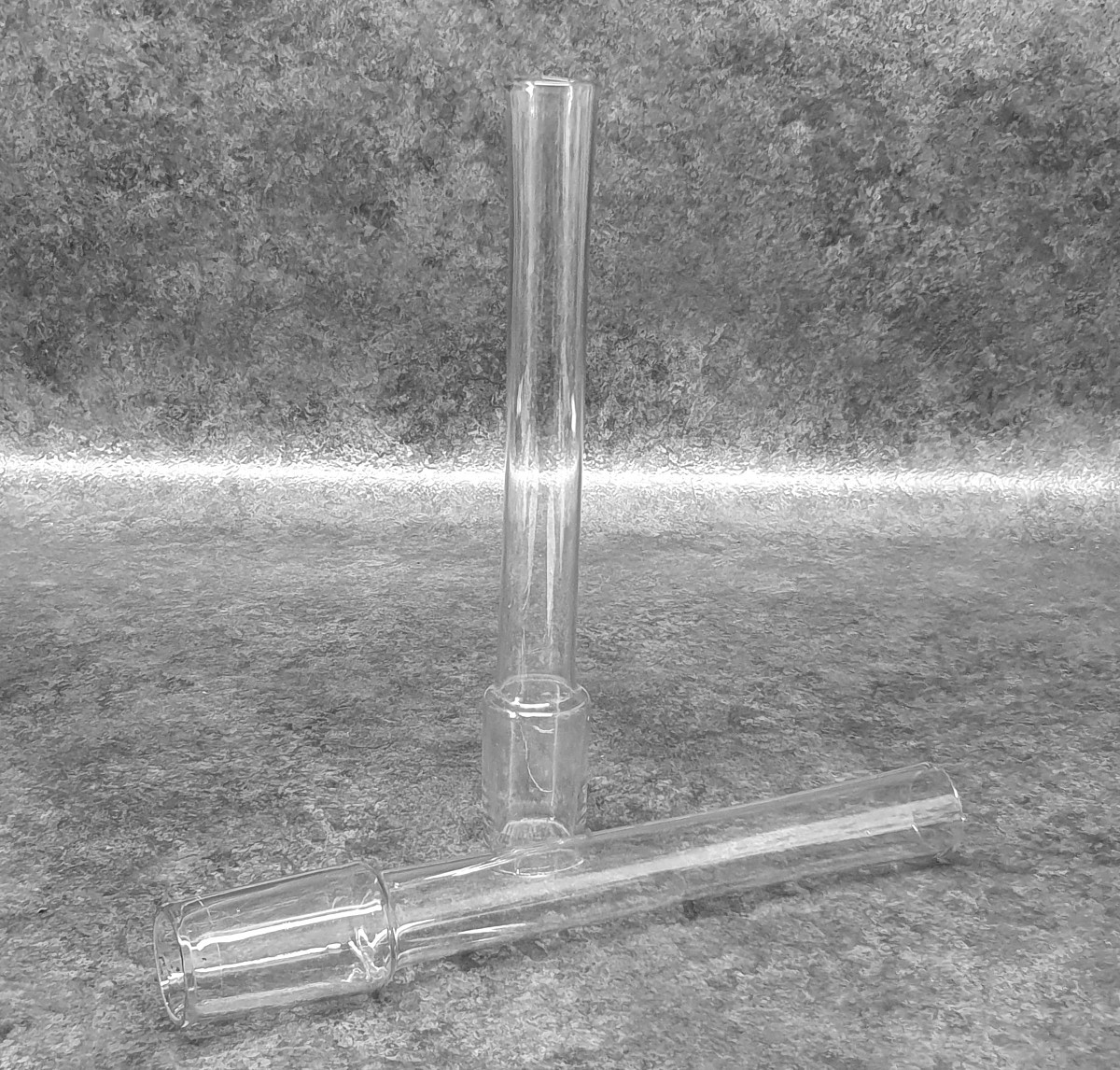 Set Of 2 19th Century Oil Lamp Glasses