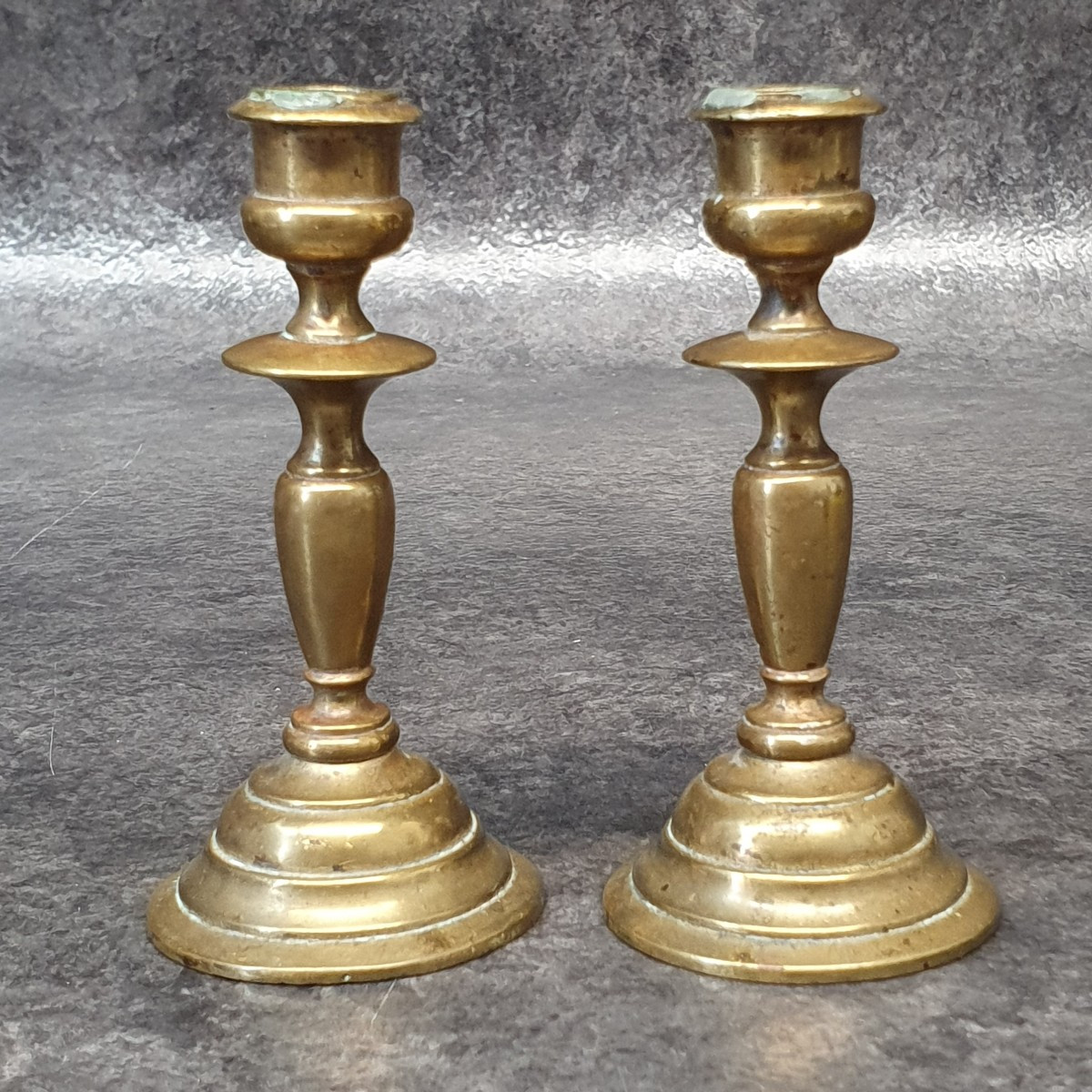 Mini paire de bougeoir en Bronze XIX ème