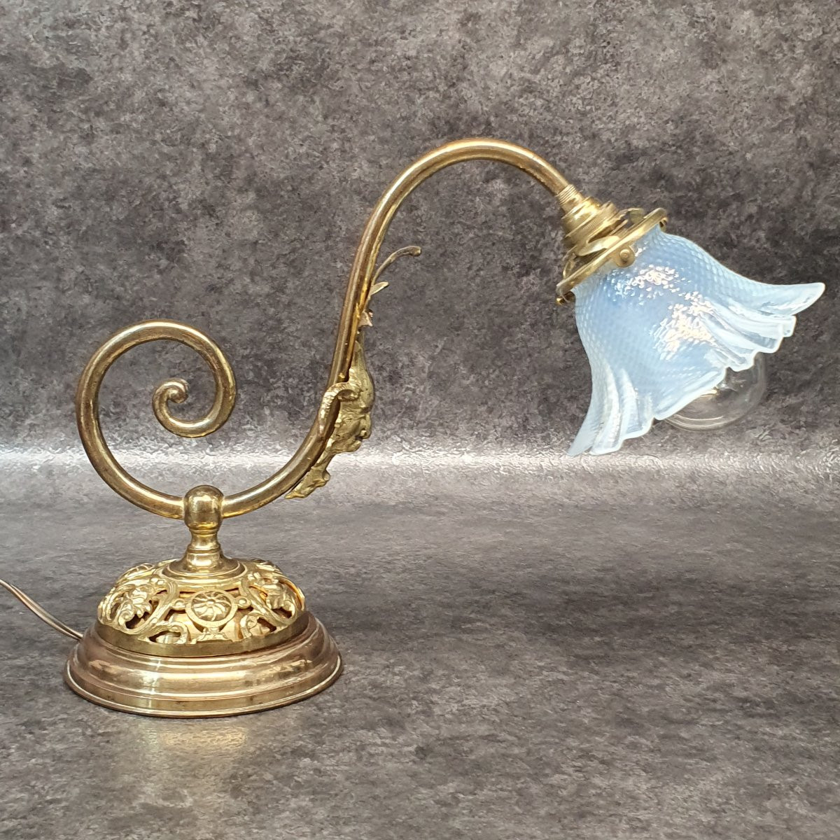 lampe en bronze dorée-photo-4