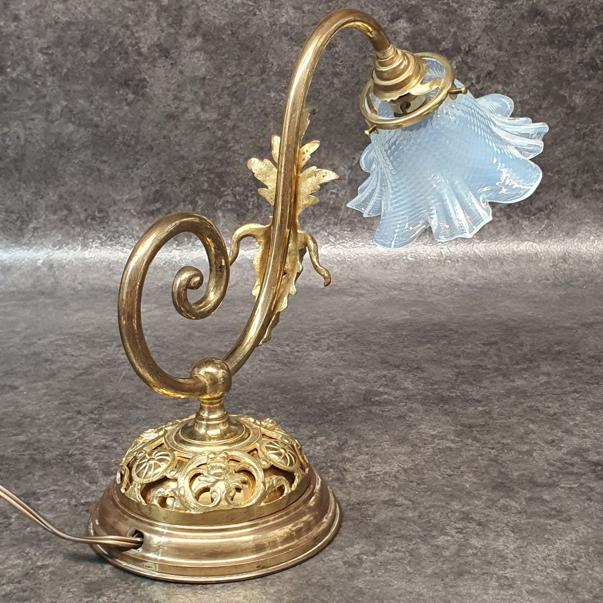 lampe en bronze dorée-photo-6