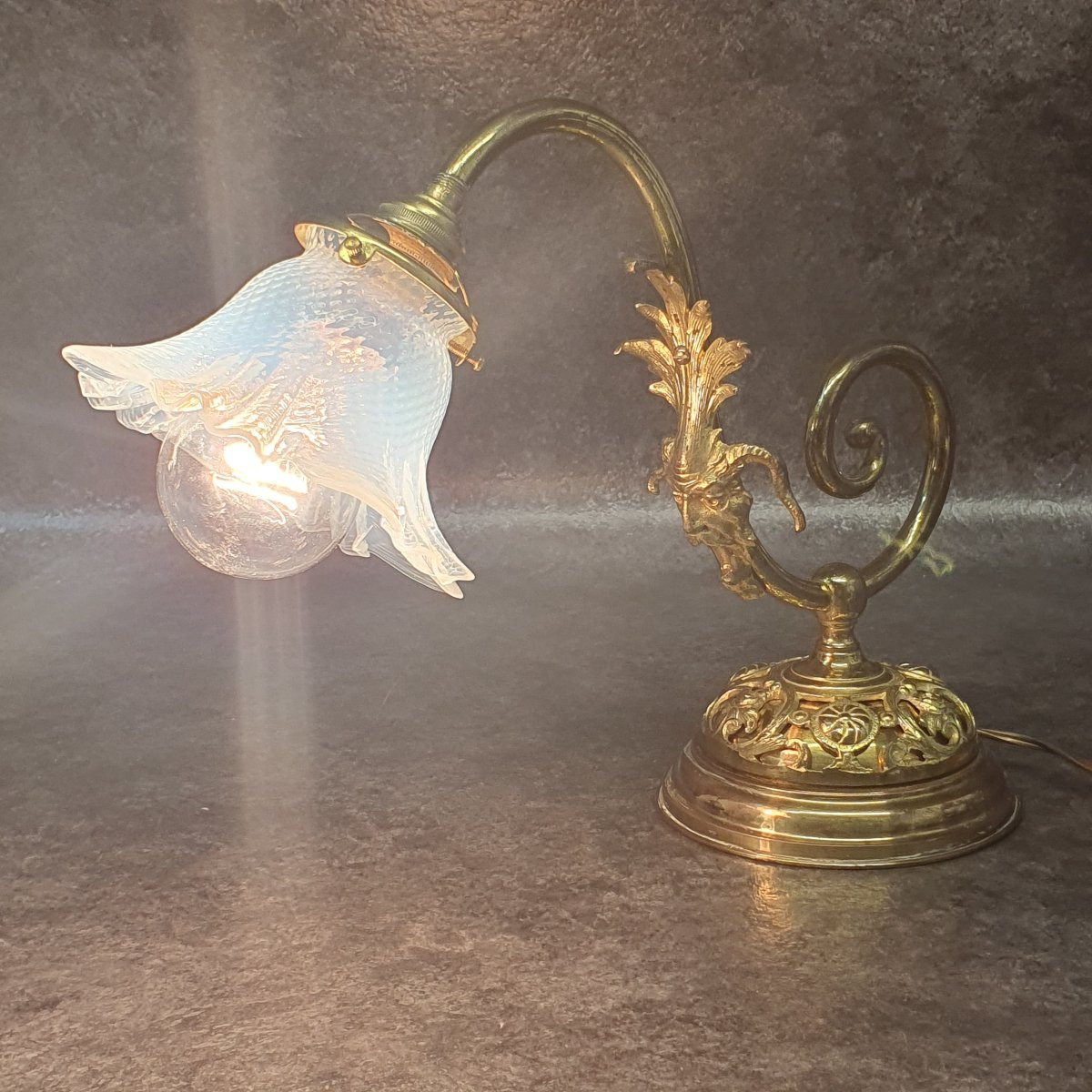 lampe en bronze dorée-photo-7