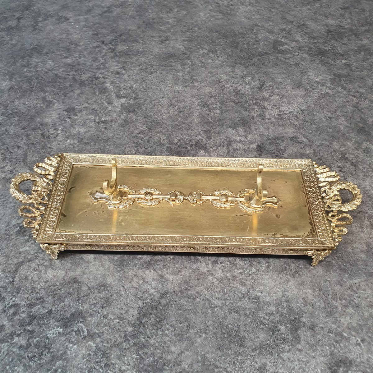 Louis XVI Bronze Pen Holder-photo-3