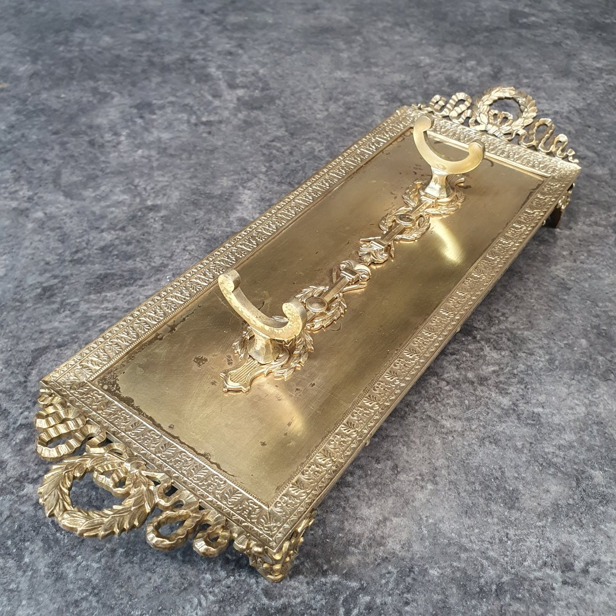 Louis XVI Bronze Pen Holder-photo-4