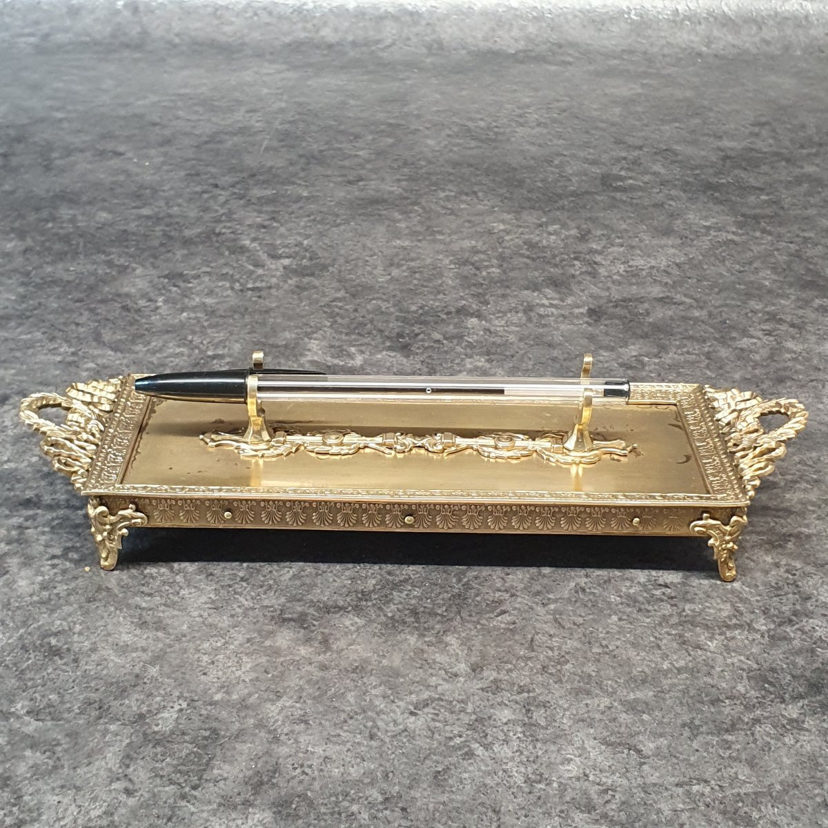 Louis XVI Bronze Pen Holder-photo-3