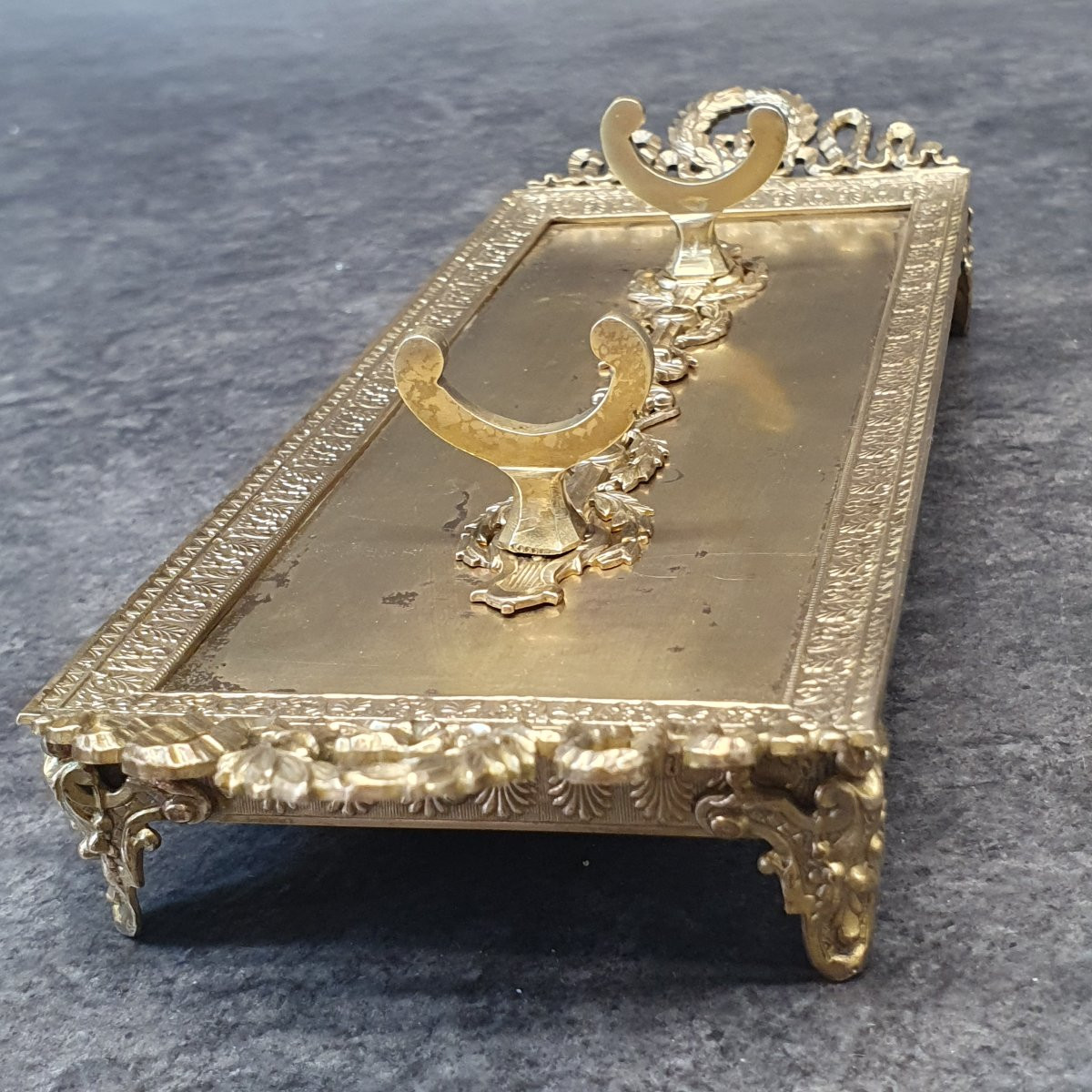 Louis XVI Bronze Pen Holder-photo-6