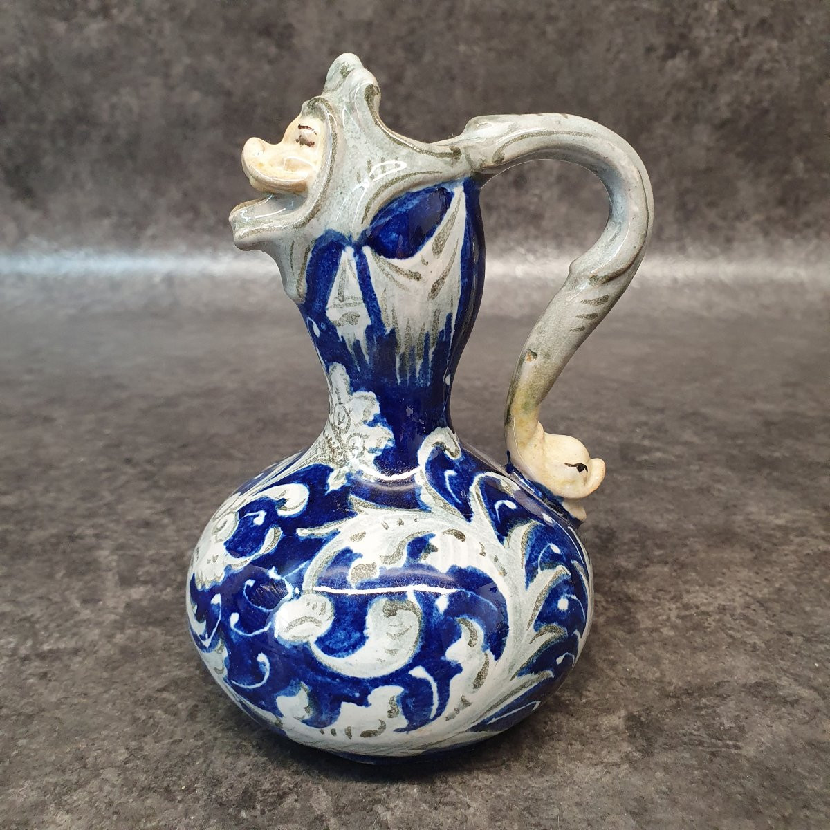 Earthenware Pitcher By Minghetti Italy-photo-3
