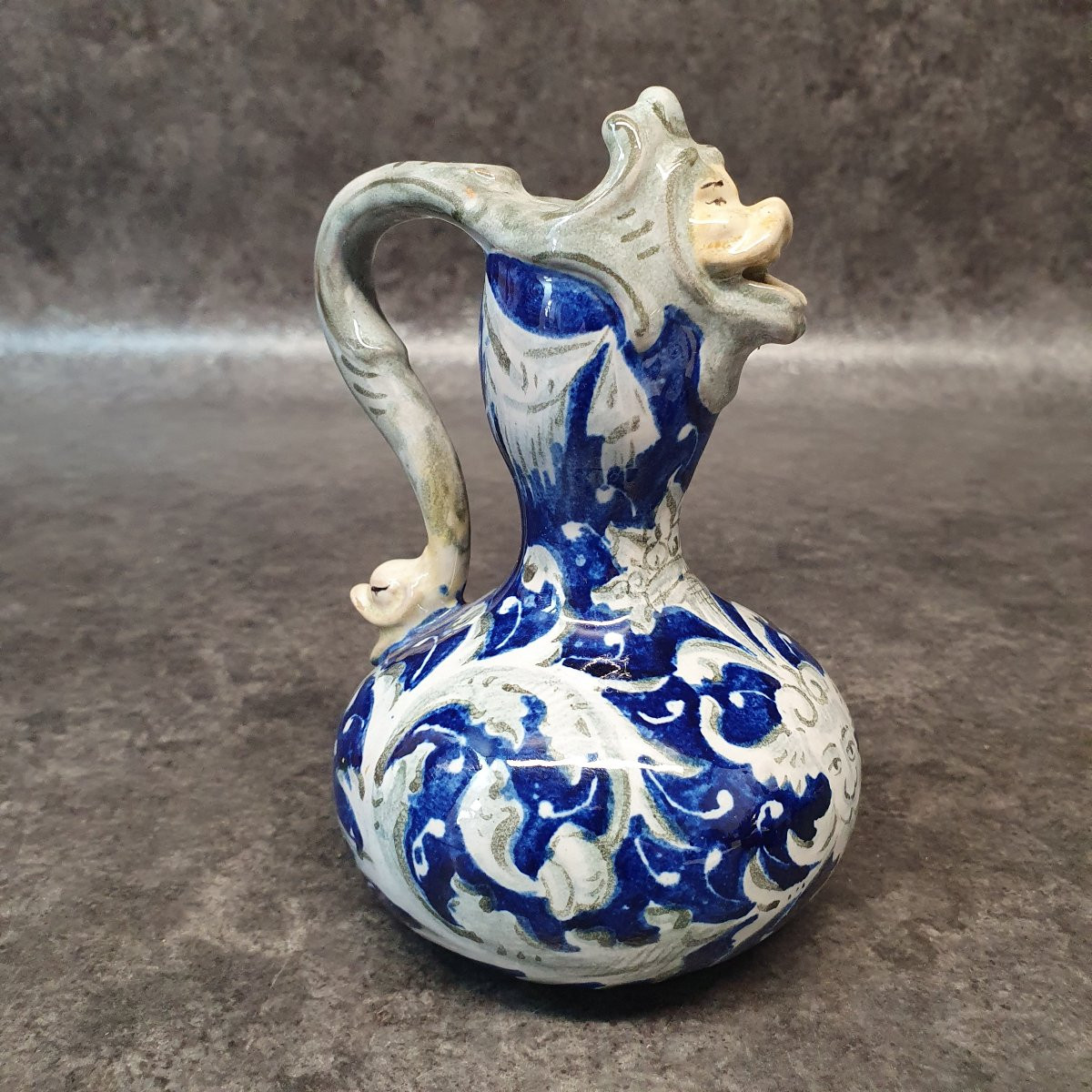 Earthenware Pitcher By Minghetti Italy-photo-2