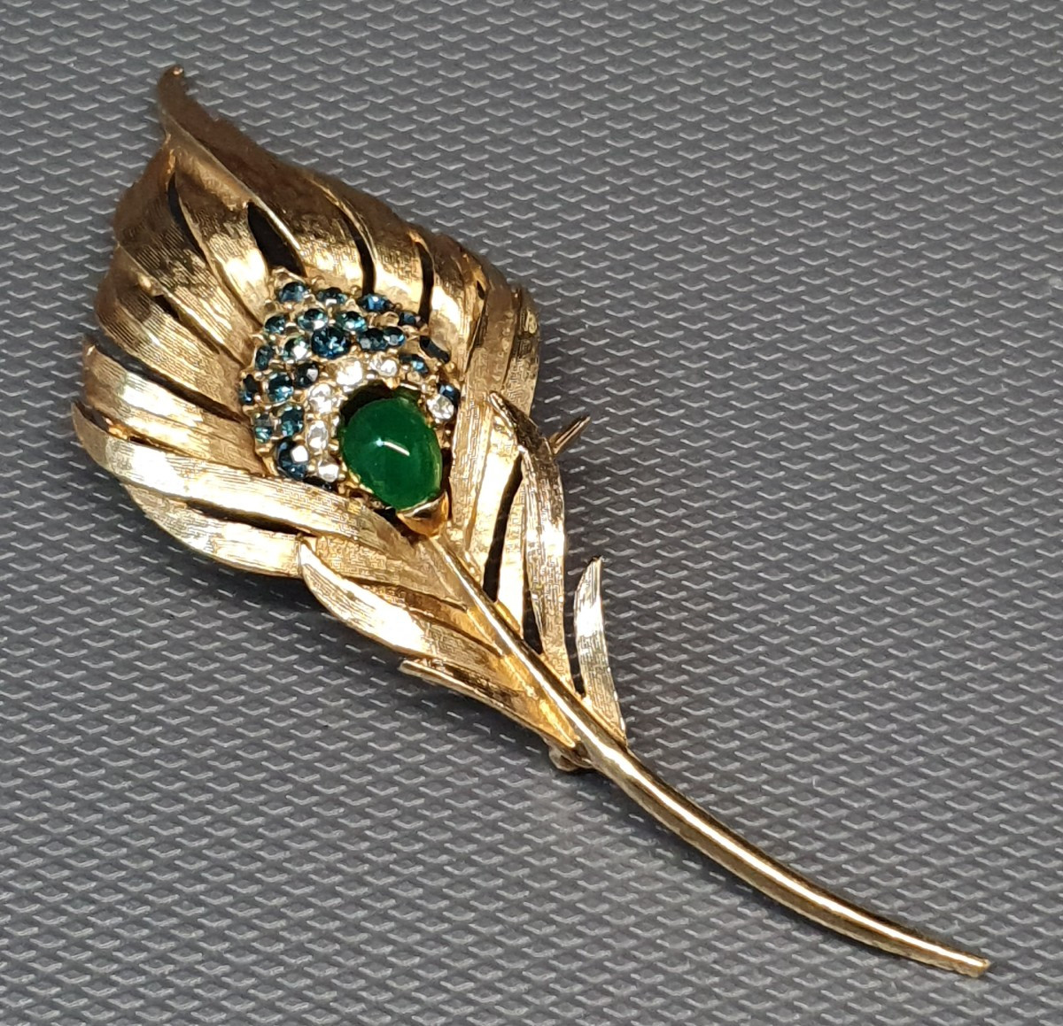 MARCEL BOUCHER - broche plume de paon