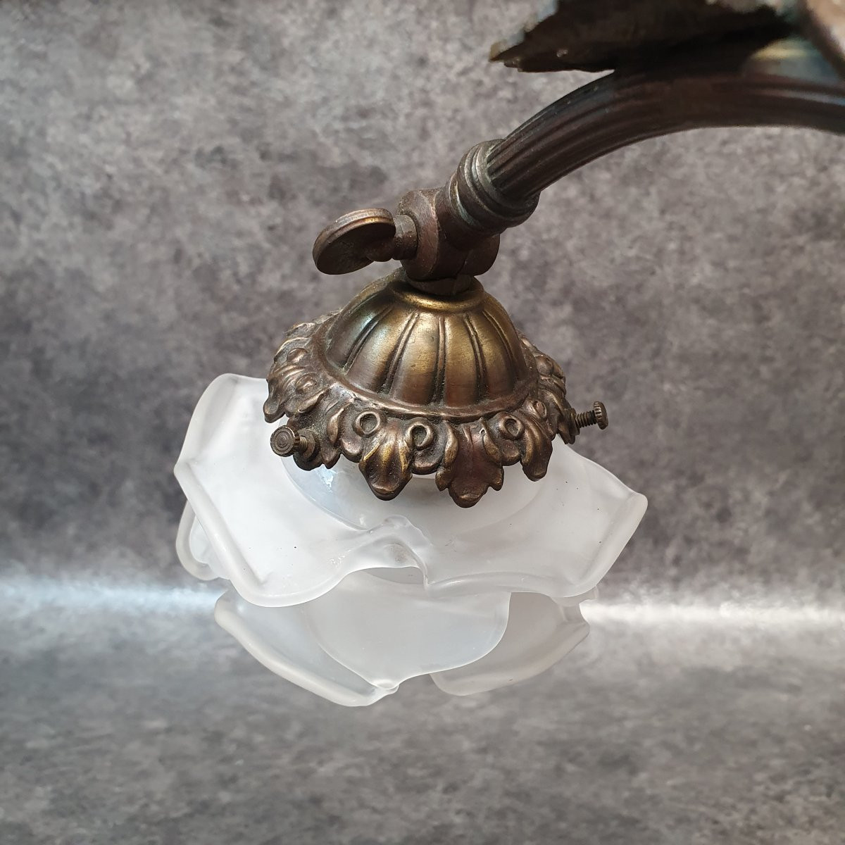 Lampe de bureau bronze pour fumeur-photo-5