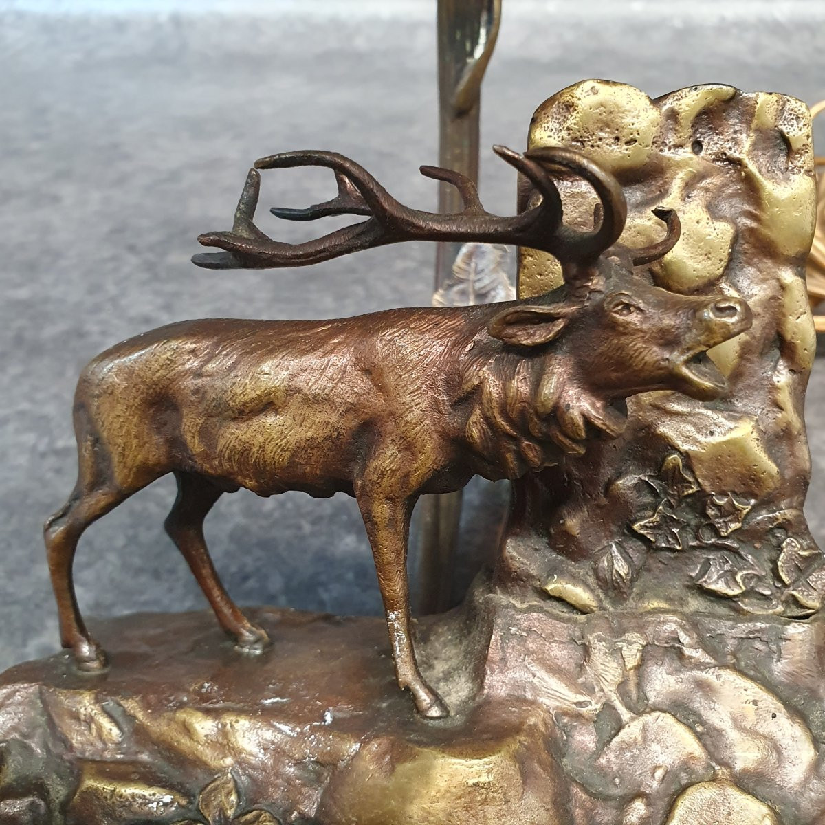 Lampe de bureau bronze pour fumeur-photo-7