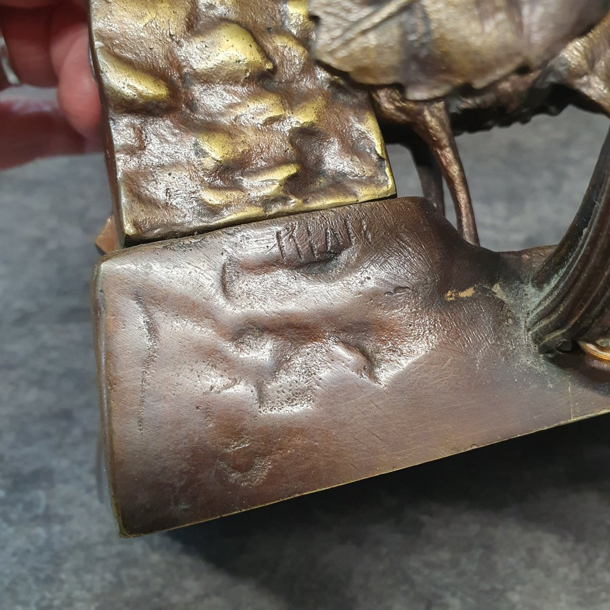 Lampe de bureau bronze pour fumeur-photo-8
