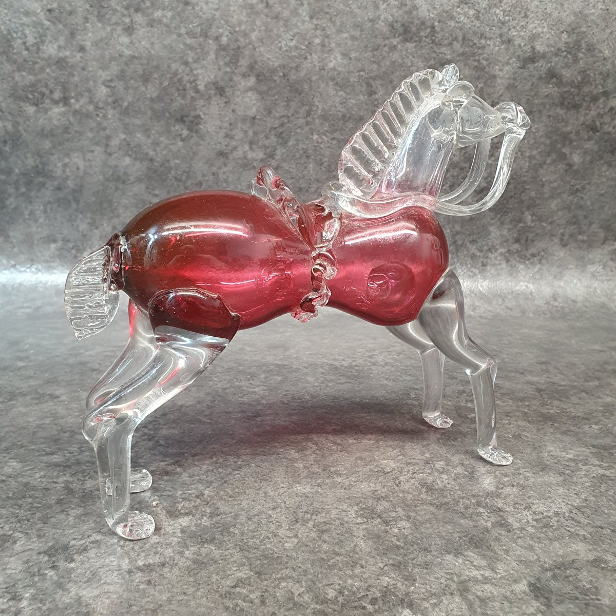 cheval en verre XIX ème -photo-3