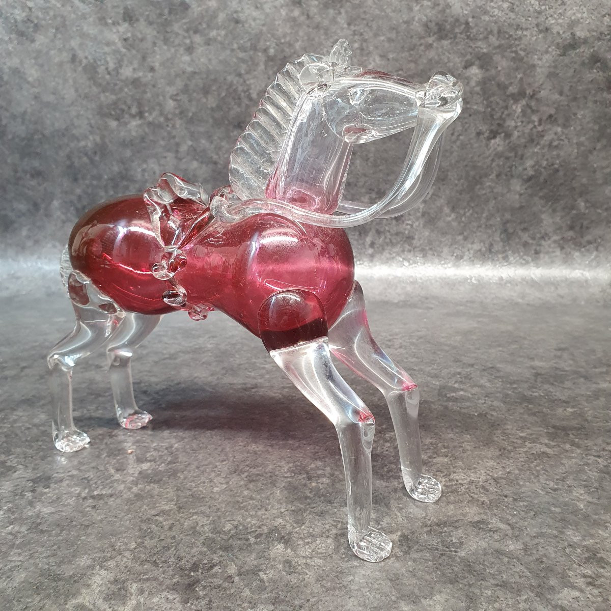 cheval en verre XIX ème -photo-4