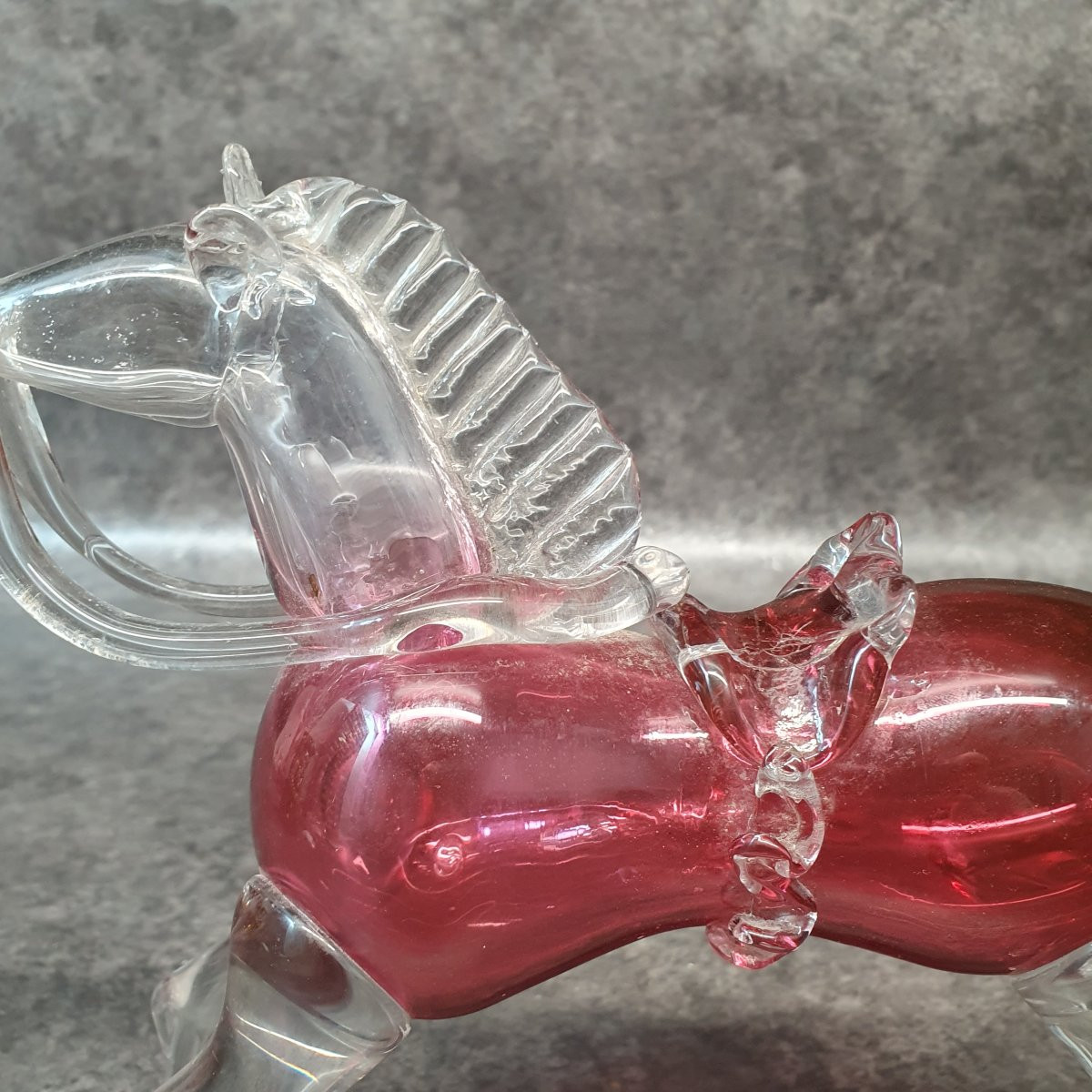 cheval en verre XIX ème -photo-5