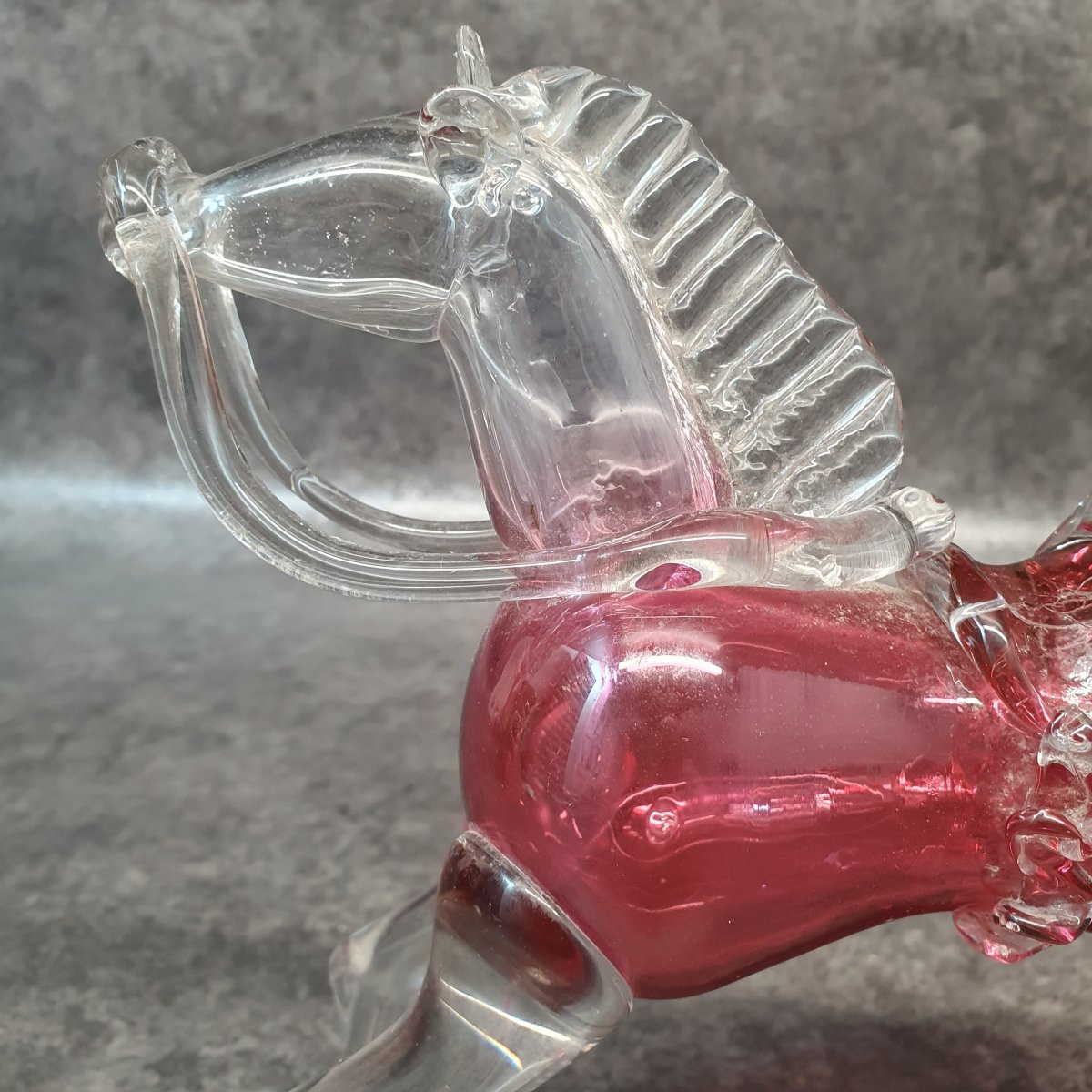 cheval en verre XIX ème -photo-6