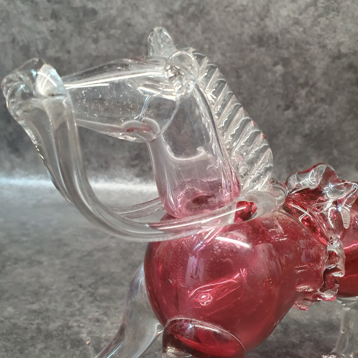 cheval en verre XIX ème -photo-7