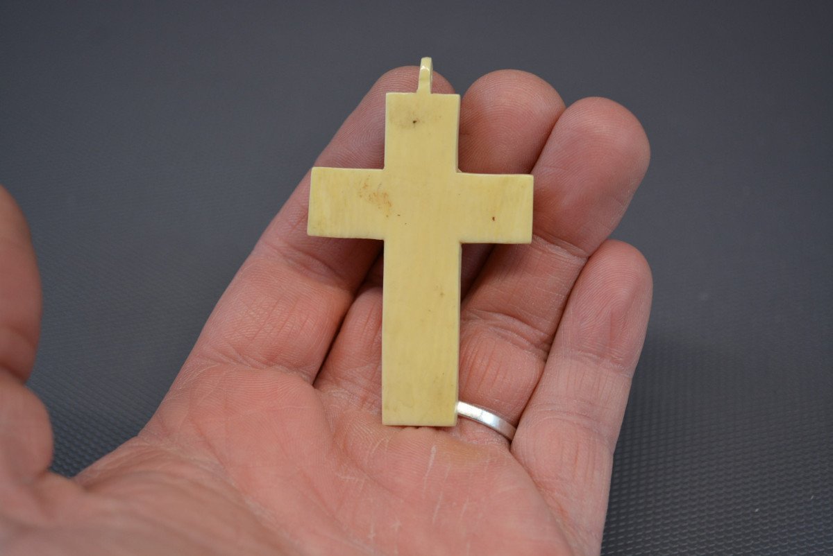 Pendentif Enfant Jesus Sur La Croix XIX Eme-photo-4
