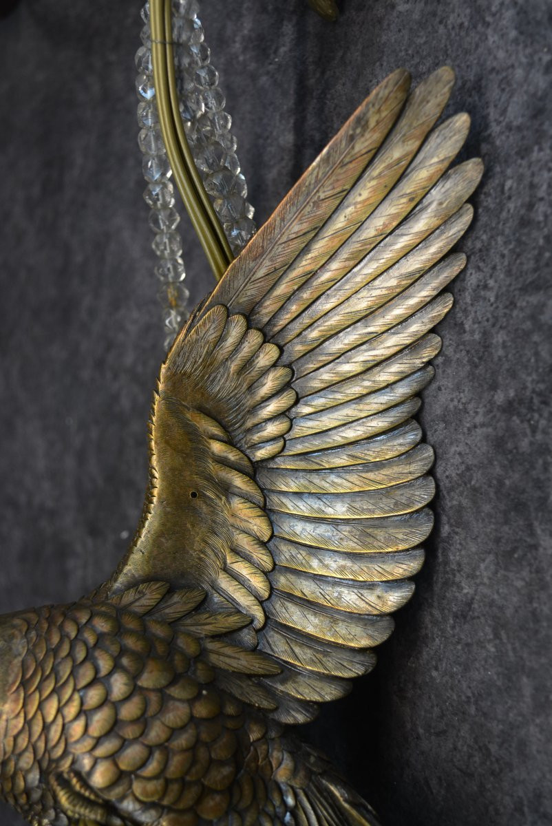 Lustre Colombe en bronze-photo-6