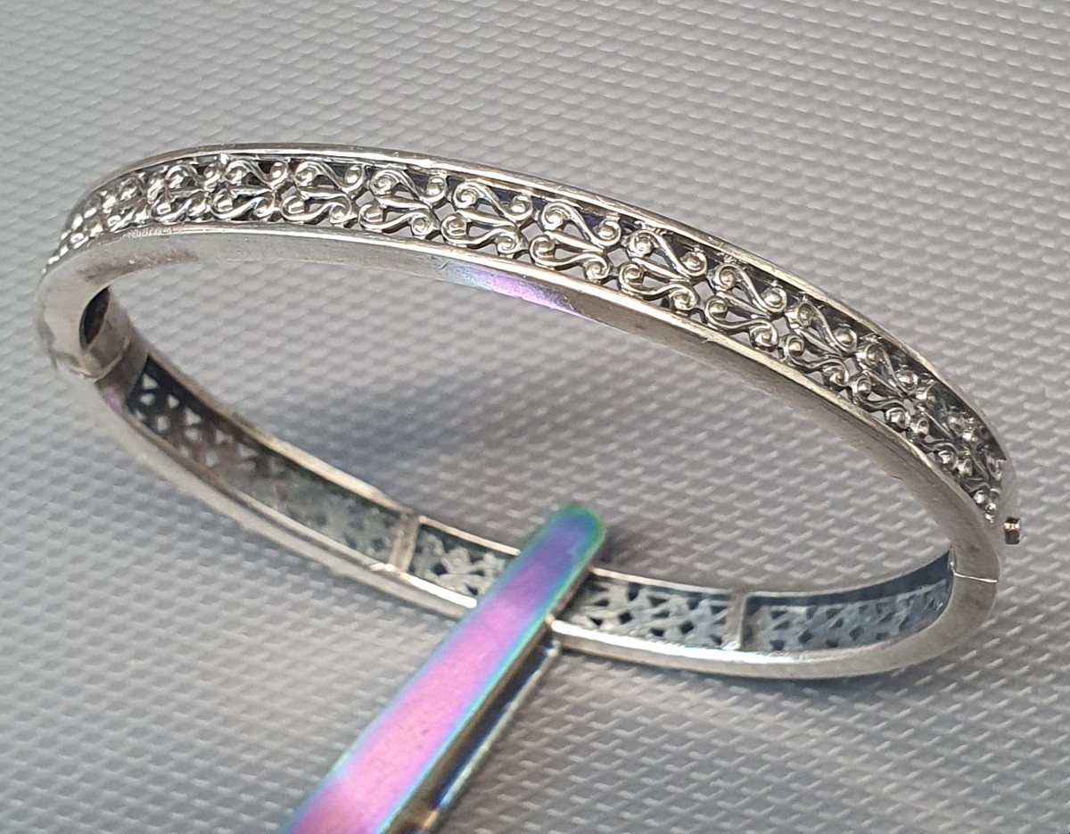 bracelet en argent style empire