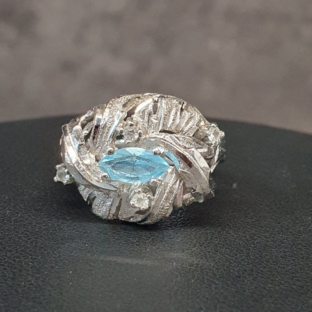 Silver Aquamarine Ring-photo-3