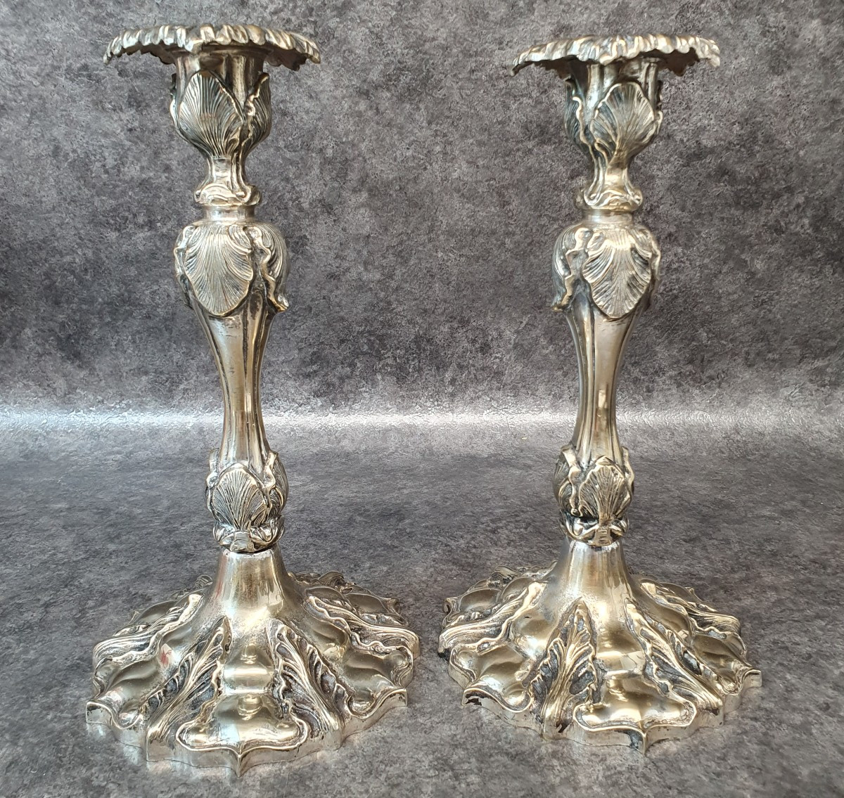 Pair Of 18th Century Bronze Candlesticks